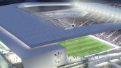 Maquete eletrônica do futuro estádio do Corinthians